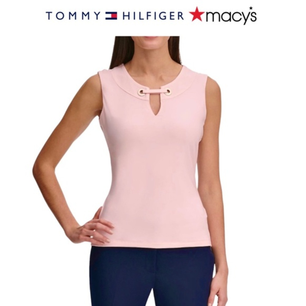 TOMMY HILFIGER Split Neck Tank Top